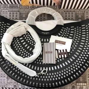 Henri Bendel W57 1/2 Circle Perforated Summer Tote